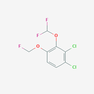 1,2-Dichloro-3-difluoromethoxy-4-(fluoromethoxy)benzene