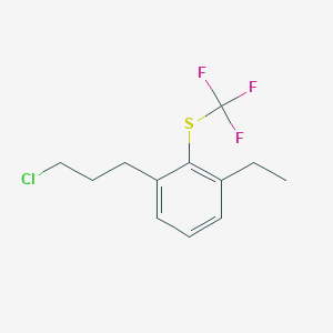 1-(3-Chloropropyl)-3-ethyl-2-(trifluoromethylthio)benzene