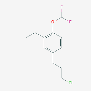 1-(3-Chloropropyl)-4-(difluoromethoxy)-3-ethylbenzene