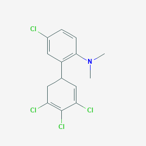 [4-Chloro-2-(3,4,5-trichlorocyclohexa-2,4-dienyl)-phenyl]-dimethyl-amine