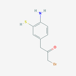 1-(4-Amino-3-mercaptophenyl)-3-bromopropan-2-one