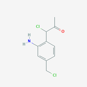 1-(2-Amino-4-(chloromethyl)phenyl)-1-chloropropan-2-one