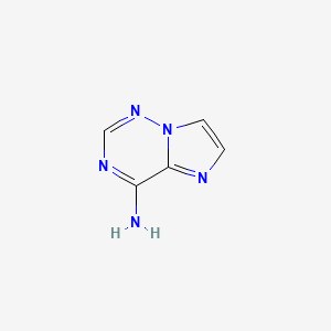 molecular formula C5H5N5 B1404620 咪唑并[2,1-f][1,2,4]三嗪-4-胺 CAS No. 1363383-00-9