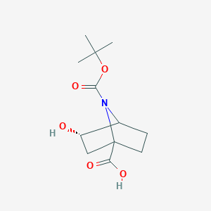 (3S)-3-hydroxy-7-[(2-methylpropan-2-yl)oxycarbonyl]-7-azabicyclo[2.2.1]heptane-1-carboxylic acid