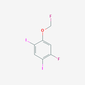 1,5-Diiodo-2-fluoro-4-(fluoromethoxy)benzene