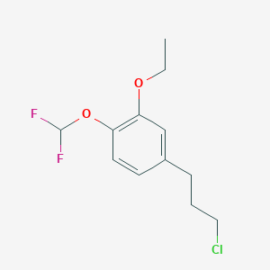 1-(3-Chloropropyl)-4-(difluoromethoxy)-3-ethoxybenzene