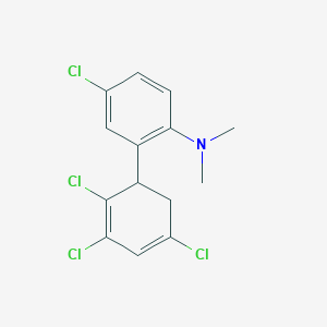 [4-Chloro-2-(2,3,5-trichlorocyclohexa-2,4-dienyl)-phenyl]-dimethyl-amine