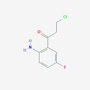 1-(2-Amino-5-fluorophenyl)-3-chloropropan-1-one