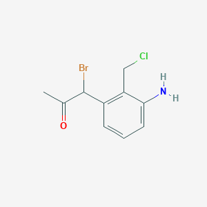 1-(3-Amino-2-(chloromethyl)phenyl)-1-bromopropan-2-one