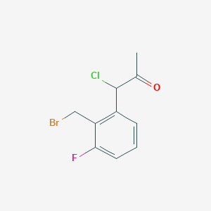 1-(2-(Bromomethyl)-3-fluorophenyl)-1-chloropropan-2-one