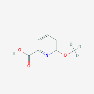 molecular formula C7H7NO3 B14046374 6-(Methoxy-D3)picolinic acid 