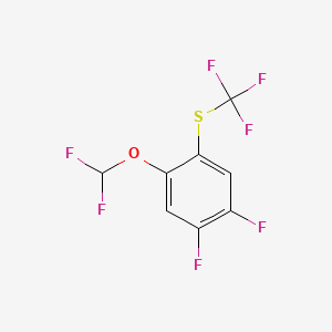 1,2-Difluoro-4-difluoromethoxy-5-(trifluoromethylthio)benzene