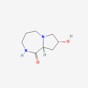 (8R,9AS)-8-Hydroxyoctahydro-1H-pyrrolo[1,2-A][1,4]diazepin-1-one