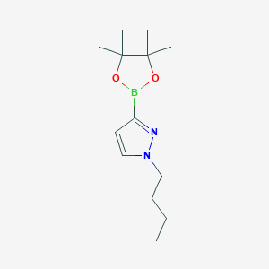 molecular formula C13H23BN2O2 B14046501 1-Butyl-3-(4,4,5,5-tetramethyl-[1,3,2]dioxaborolan-2-yl)-1H-pyrazole 