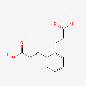 (E)-3-(2-(3-methoxy-3-oxopropyl)phenyl)acrylic acid