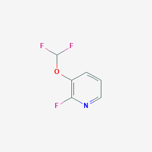 molecular formula C6H4F3NO B1404655 3-(二氟甲氧基)-2-氟吡啶 CAS No. 1214377-44-2