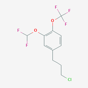 1-(3-Chloropropyl)-3-(difluoromethoxy)-4-(trifluoromethoxy)benzene