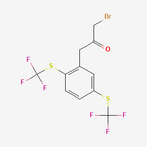 1-(2,5-Bis(trifluoromethylthio)phenyl)-3-bromopropan-2-one