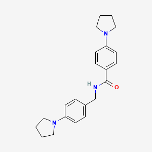 molecular formula C22H27N3O B1404660 N-(4-Pyrrolidinobenzyl) 4-pyrrolidinobenzamide CAS No. 1423037-21-1