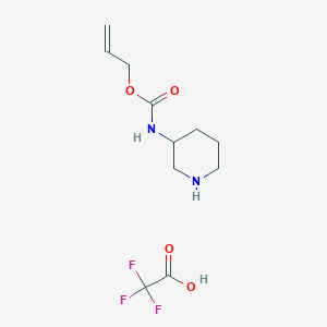 molecular formula C11H17F3N2O4 B1404662 哌啶-3-基氨基甲酸烯丙酯三氟乙酸酯 CAS No. 1187927-72-5