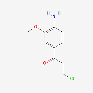 1-(4-Amino-3-methoxyphenyl)-3-chloropropan-1-one