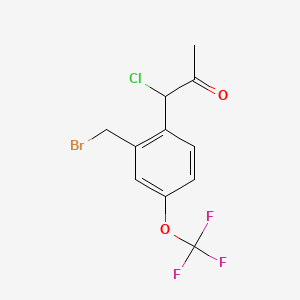 1-(2-(Bromomethyl)-4-(trifluoromethoxy)phenyl)-1-chloropropan-2-one