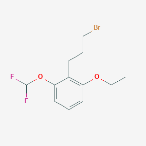 1-(3-Bromopropyl)-2-(difluoromethoxy)-6-ethoxybenzene