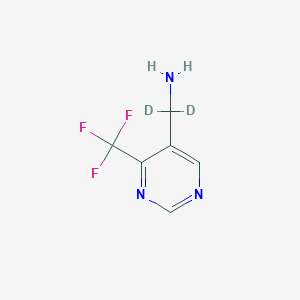 1,1-Dideutero-1-(4-trifluoromethyl-pyrimidin-5-yl)-methylamine