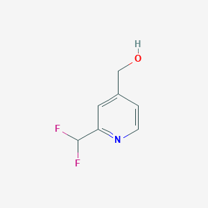 molecular formula C7H7F2NO B1404664 (2-(Difluoromethyl)pyridin-4-yl)methanol CAS No. 1428532-80-2