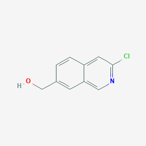 molecular formula C10H8ClNO B1404665 (3-氯异喹啉-7-基)甲醇 CAS No. 1820687-50-0