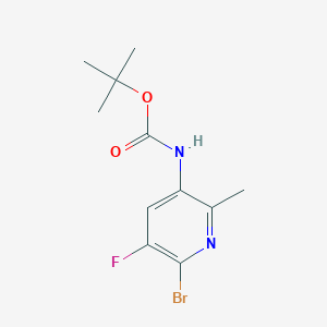 tert-Butyl (6-bromo-5-fluoro-2-methylpyridin-3-yl)carbamate