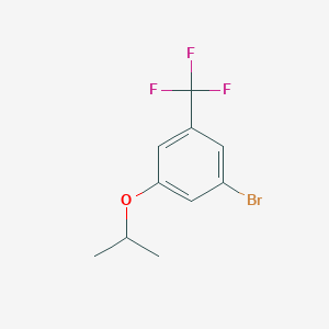 molecular formula C10H10BrF3O B1404672 1-Bromo-3-isopropoxy-5-(trifluoromethyl)benzene CAS No. 1369784-85-9