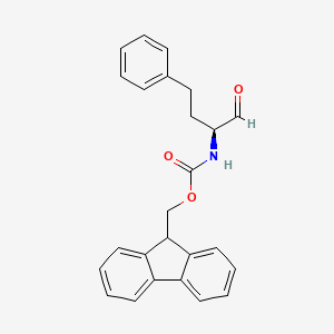 molecular formula C25H23NO3 B14046730 Fmoc-(S)-2-amino-4-phenylbutanal 