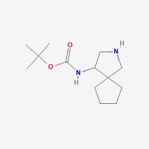 molecular formula C13H24N2O2 B14046753 Tert-butyl (2-azaspiro[4.4]nonan-4-YL)carbamate 