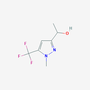 molecular formula C7H9F3N2O B1404676 1-(1-甲基-5-(三氟甲基)-1H-吡唑-3-基)乙醇 CAS No. 1446786-34-0