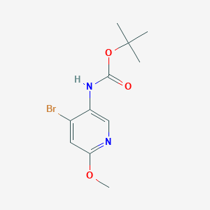 molecular formula C11H15BrN2O3 B14046760 tert-Butyl (4-bromo-6-methoxypyridin-3-yl)carbamate 