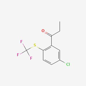 1-(5-Chloro-2-(trifluoromethylthio)phenyl)propan-1-one