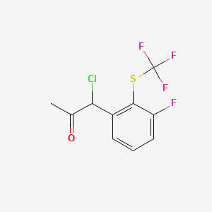 1-Chloro-1-(3-fluoro-2-(trifluoromethylthio)phenyl)propan-2-one