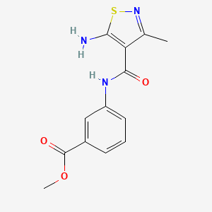 Methyl 3-(5-amino-3-methylisothiazole-4-carboxamido)benzoate