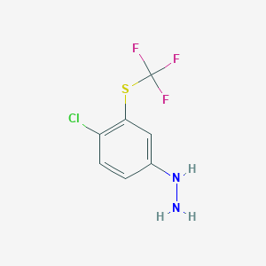 1-(4-Chloro-3-(trifluoromethylthio)phenyl)hydrazine