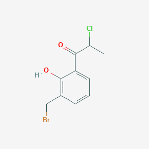 1-(3-(Bromomethyl)-2-hydroxyphenyl)-2-chloropropan-1-one