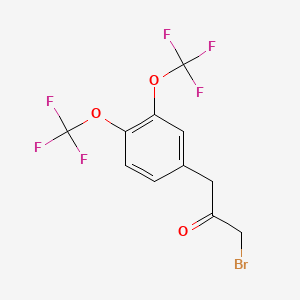 1-(3,4-Bis(trifluoromethoxy)phenyl)-3-bromopropan-2-one