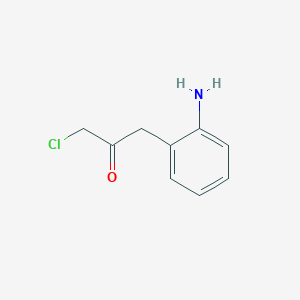 molecular formula C9H10ClNO B14046927 1-(2-Aminophenyl)-3-chloropropan-2-one 