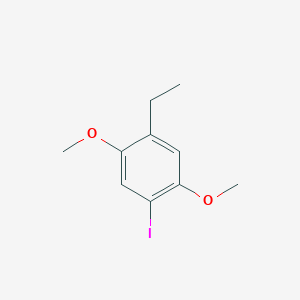 molecular formula C10H13IO2 B14046976 1,4-Dimethoxy-2-ethyl-5-iodobenzene 