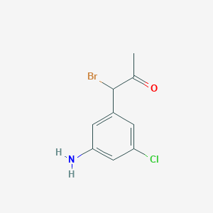 1-(3-Amino-5-chlorophenyl)-1-bromopropan-2-one