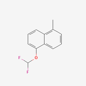 molecular formula C12H10F2O B14047012 1-(Difluoromethoxy)-5-methylnaphthalene 