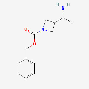 Benzyl (R)-3-(1-aminoethyl)azetidine-1-carboxylate