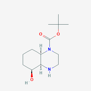 Tert-butyl (4AR,5S,8AR)-5-hydroxyoctahydroquinoxaline-1(2H)-carboxylate