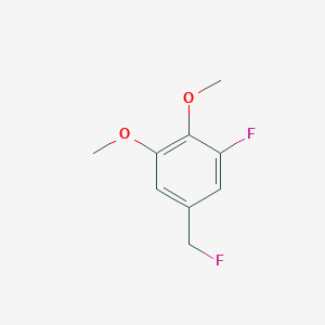 molecular formula C9H10F2O2 B14047134 1,2-Dimethoxy-3-fluoro-5-(fluoromethyl)benzene 