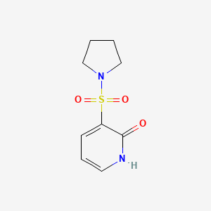 molecular formula C9H12N2O3S B1404714 3-(吡咯啉-1-基磺酰基)吡啶-2(1H)-酮 CAS No. 1551867-04-9